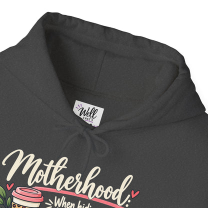 Funny Mom Hoodie | Motherhood Self Care Sweatshirt | Gift for Mom