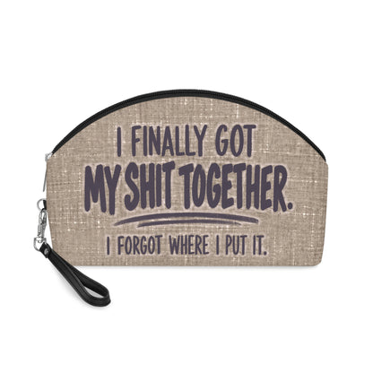 Funny Makeup Bag for Women | I Finally Got My Shit Together | Sarcastic Cosmetic Bag