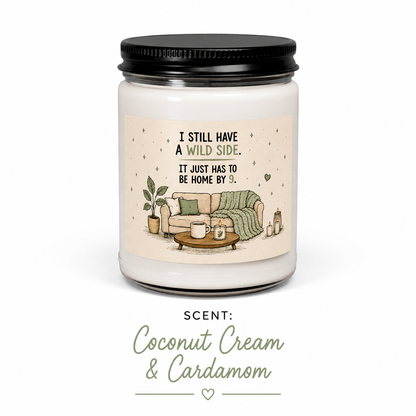 Funny Homebody Soy Candle | Wild Side Home by 9 (Scented or Unscented)