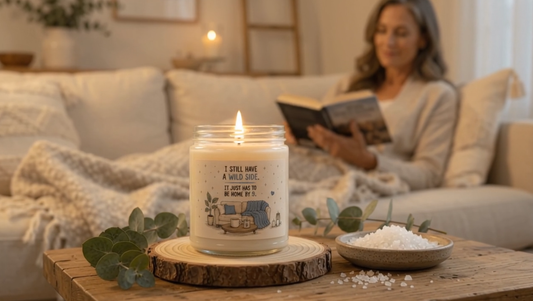 Funny Homebody Soy Candle | Wild Side Home by 9 (Scented or Unscented)