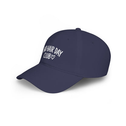 Bad Hair Day Club Hat | Funny Baseball Cap for Women | Navy Low Profile Cap | Funny Gift for Her