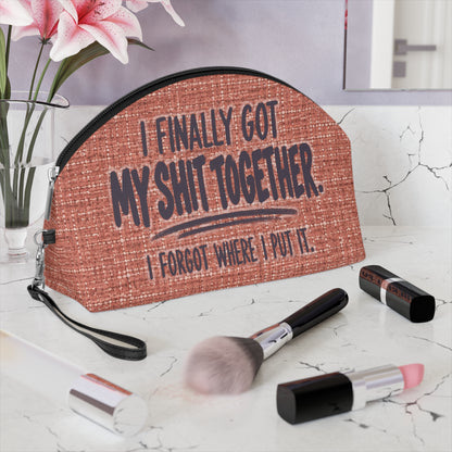 Funny Makeup Bag for Women | I Finally Got My Shit Together | Sarcastic Cosmetic Bag