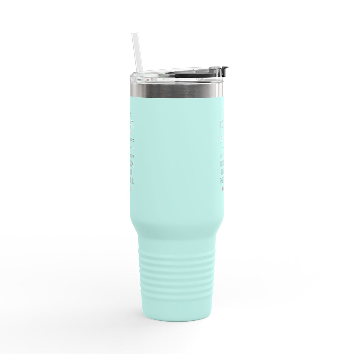 Today's Forecast Teacher No Bathroom Break Insulated Travel Mug 40oz | Teacher Humor