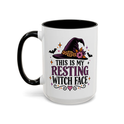 Funny Halloween Mug for Women | Resting Witch Face Mug | Witch Coffee Mug