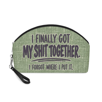 Funny Makeup Bag for Women | I Finally Got My Shit Together | Sarcastic Cosmetic Bag